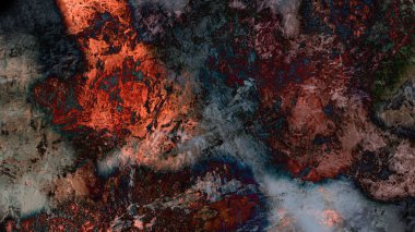 renkli psychedelic arka plan dijital sanat