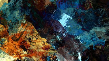 Dijital arazi yüzey pas hareketi renkli resimde