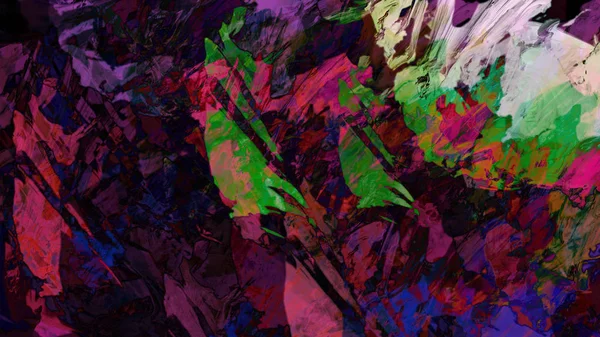 Цифровая Абстрактная Иллюстрация Красочного Психоделического Фона — стоковое фото