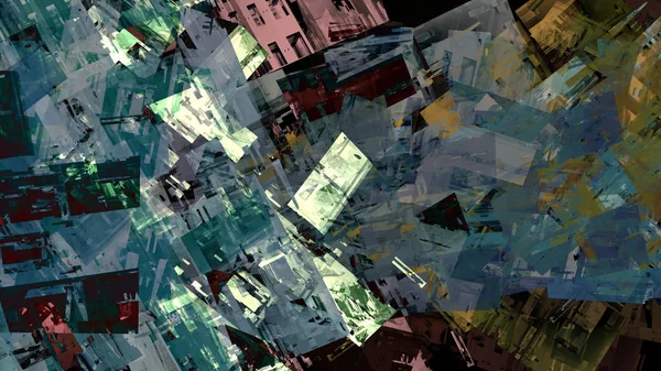 Барвистий Абстрактний Фон Цифровому Мистецтві — стокове фото