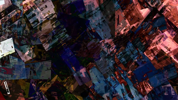 Гранжевий Барвистий Абстрактний Фон Цифровому Мистецтві — стокове фото