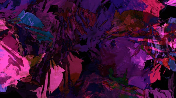 Цифровая Абстрактная Иллюстрация Красочного Психоделического Фона — стоковое фото