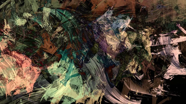 Fantastisch Kleurrijke Abstracte Achtergrond Digitale Kunst — Stockfoto
