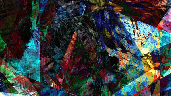 Psychedelische Abstracte Achtergrond Digitale Kunst — Stockfoto