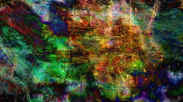 Kleurrijke Psychedelische Achtergrond Digitale Kunst — Stockfoto