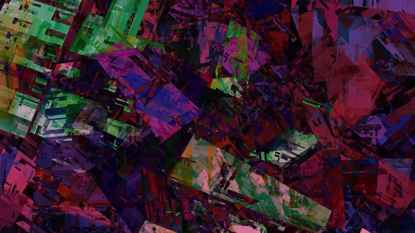 Renkli Psychedelic Arka Plan Dijital Soyut Çizimi — Stok fotoğraf