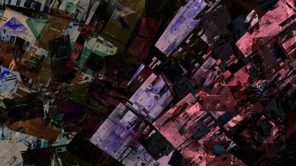 Grunge Fondo Abstracto Colorido Arte Digital —  Fotos de Stock