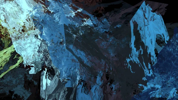 Psykedeelinen Värikäs Abstrakti Tausta Digitaalisessa Taiteessa — kuvapankkivalokuva