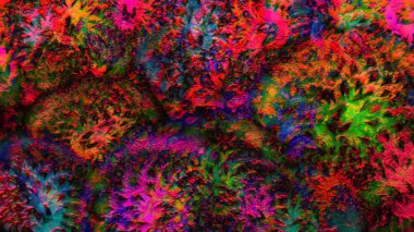 psychedelic renkli arka plan dijital sanat