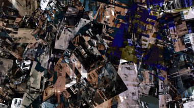 Şehir Kentsel Yapı renkli arka plan dijital sanat