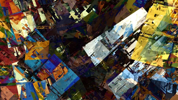 Psychedelische Kleurrijke Abstracte Achtergrond Digitale Kunst — Stockfoto