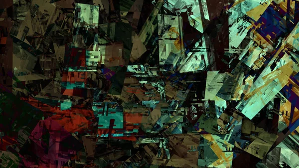 Strukturierte Bunte Abstrakte Hintergrund Der Digitalen Kunst — Stockfoto