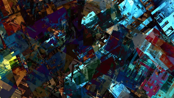 Психоделический Абстрактный Фон Цифровом Искусстве — стоковое фото