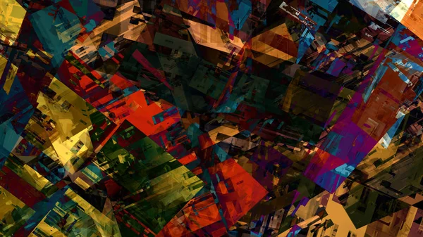 Kleurrijke Abstracte Achtergrond Digitale Kunst — Stockfoto