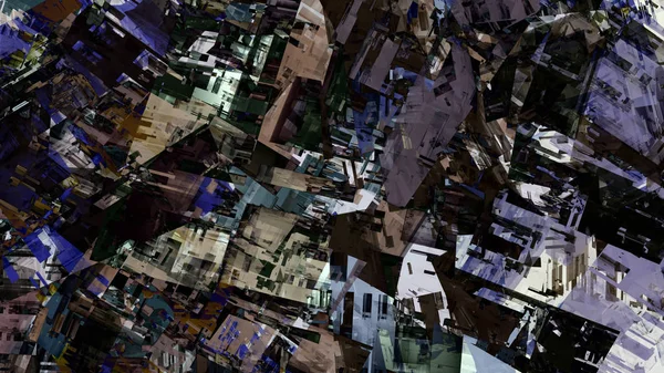 Şehir yapısı renkli garip arka plan dijital sanat