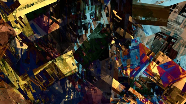 Färgglada Fantastiska Abstrakt Bakgrund Digital Konst — Stockfoto