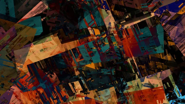 Kleurrijke Fantastische Abstracte Achtergrond Digitale Kunst — Stockfoto