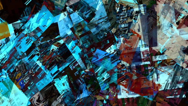 Красочный Фантастический Абстрактный Фон Цифровом Искусстве — стоковое фото