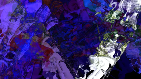 Kleurrijke Abstracte Achtergrond Met Kleurovergang Digitale Kunst — Stockfoto