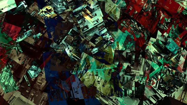 Fondo Abstracto Colorido Estructurado Arte Digital —  Fotos de Stock