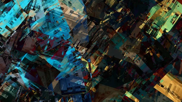 Kleurrijke Fantastische Abstracte Achtergrond Digitale Kunst — Stockfoto