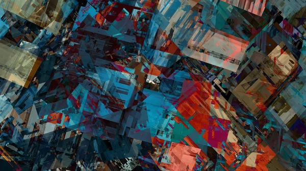Bunte Fantastische Abstrakte Hintergrund Der Digitalen Kunst — Stockfoto
