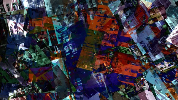 Kleurrijke Abstracte Achtergrond Digitale Kunst — Stockfoto