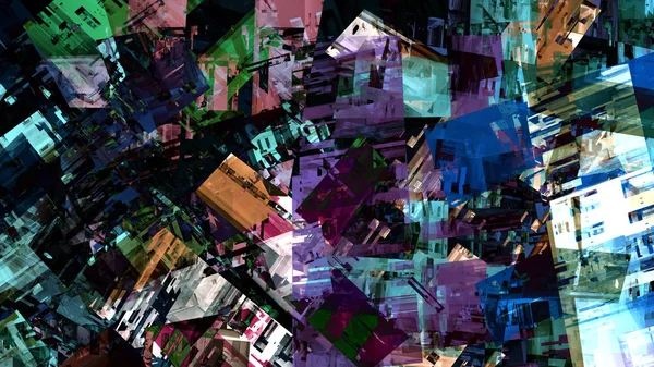 Färgglad Abstrakt Bakgrund Digital Konst — Stockfoto