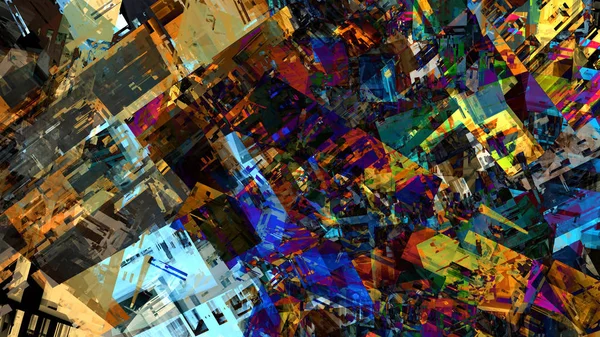 Bunte Fantastische Abstrakte Hintergrund Der Digitalen Kunst — Stockfoto