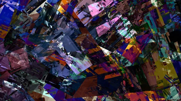 Kleurrijke Abstracte Achtergrond Digitale Kunst — Stockfoto