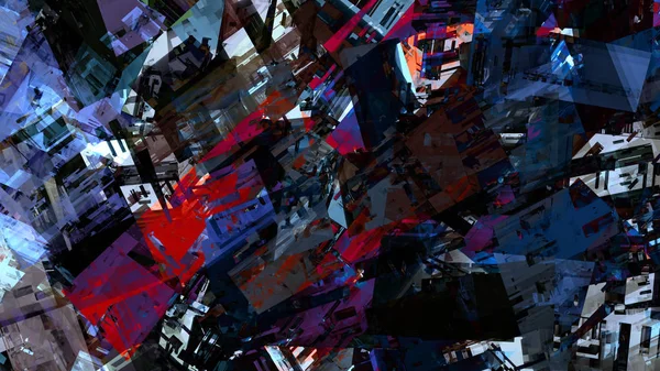 Kleurrijke Vreemd Abstracte Achtergrond Digitale Kunst — Stockfoto