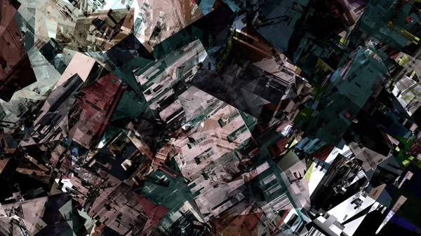 Kleurrijke Vreemd Abstracte Achtergrond Digitale Kunst — Stockfoto