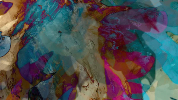 Psychedelic Warna Warni Latar Belakang Abstrak Dalam Seni Digital — Stok Foto