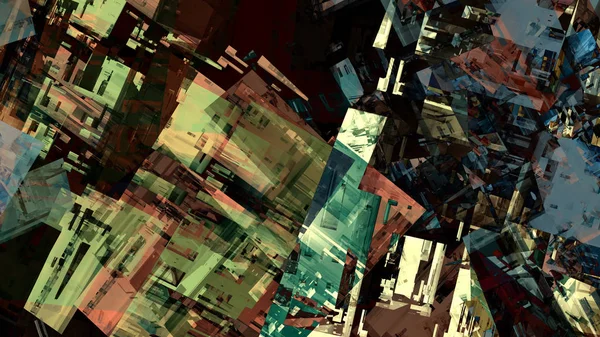 Bunte Abstrakte Hintergrund Der Digitalen Kunst — Stockfoto