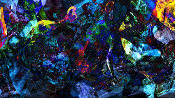 Градиентный Красочный Абстрактный Фон Цифровом Искусстве — стоковое фото