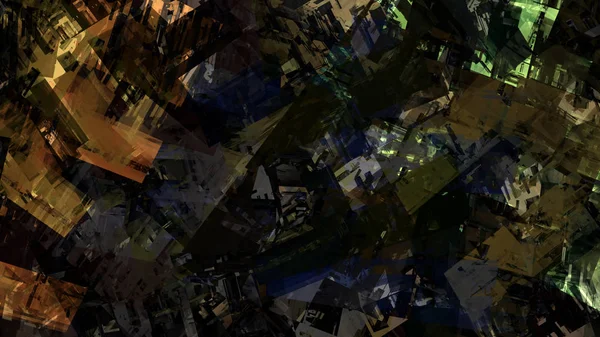 Структура Города Красочный Странный Абстрактный Фон Цифровом Искусстве — стоковое фото