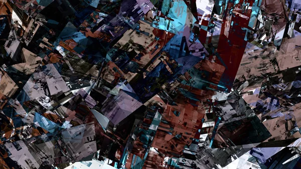 Красочный Странный Абстрактный Фон Цифровом Искусстве — стоковое фото