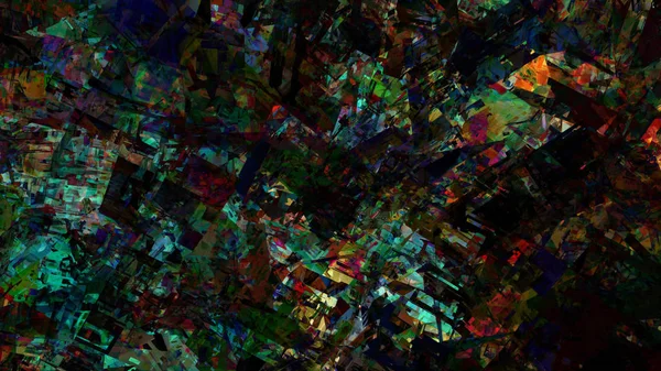 Fondo Abstracto Colorido Psicodélico Arte Digital —  Fotos de Stock