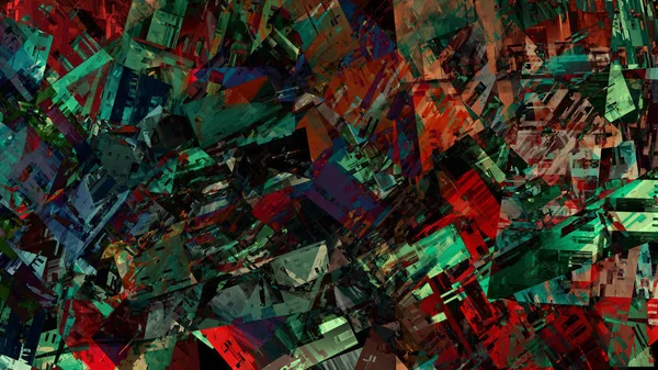 Strukturalnego Kolorowy Streszczenie Tło Sztuka Cyfrowa — Zdjęcie stockowe