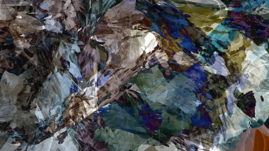 renkli jeolojik manzara psychedelic arka plan dijital sanat