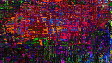 renkli psychedelic teknoloji arka plan dijital sanat