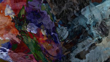 renkli psychedelic arka plan dijital sanat