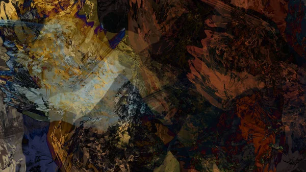 Красочный Психоделический Абстрактный Фон Цифровом Искусстве — стоковое фото