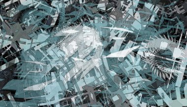 dijital sanatta soyut geometrik arka plan