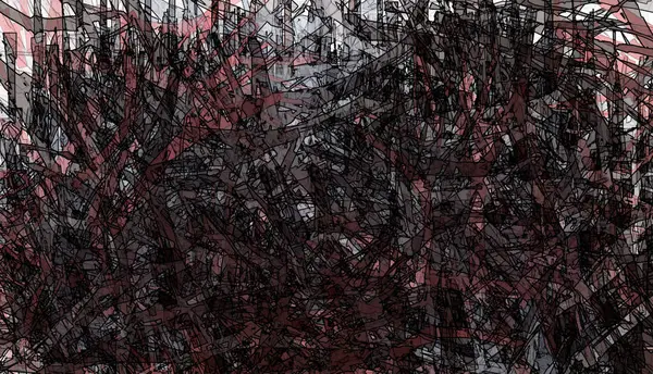 数字艺术中的抽象混沌几何背景 — 图库照片
