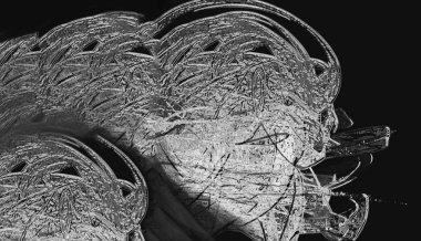 soyut gümüş metal parlak illüstrasyon dijital yaratıcı arka plan