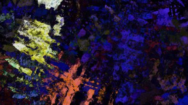 Dijital arazi yüzey pas hareketi renkli resimde