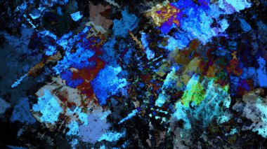 Dijital arazi yüzey pas hareketi renkli resimde