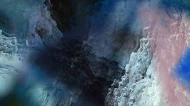 Dijital arazi yüzey pas hareketi renkli resimde