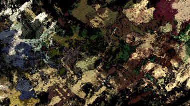 Dijital arazi yüzey pas hareketi renkli resimde